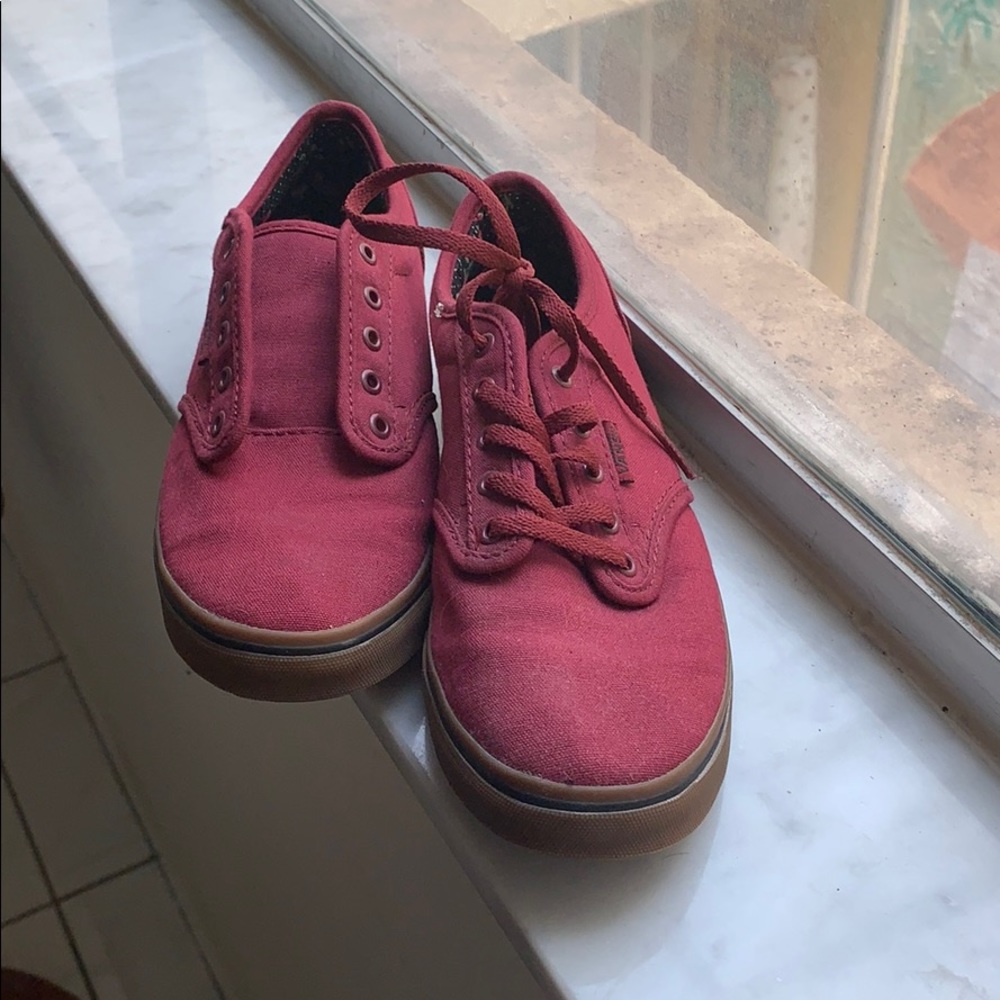 Burgundy Vans